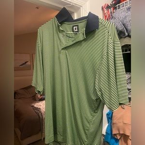 Footjoy striped golf shirt